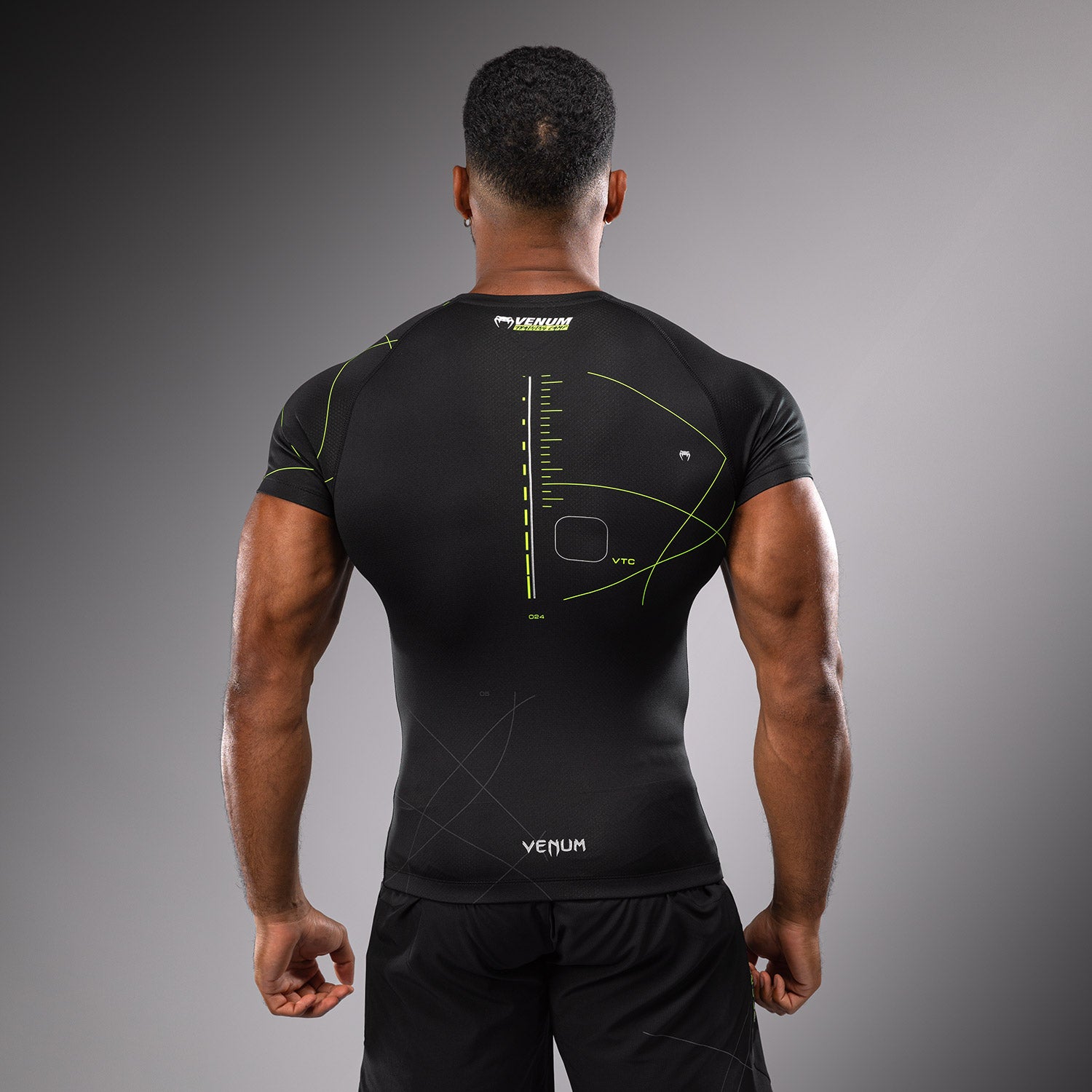venum-training-camp-4-0-rashguard-kurzarm-herren-schwarz-neongr-n image 3
