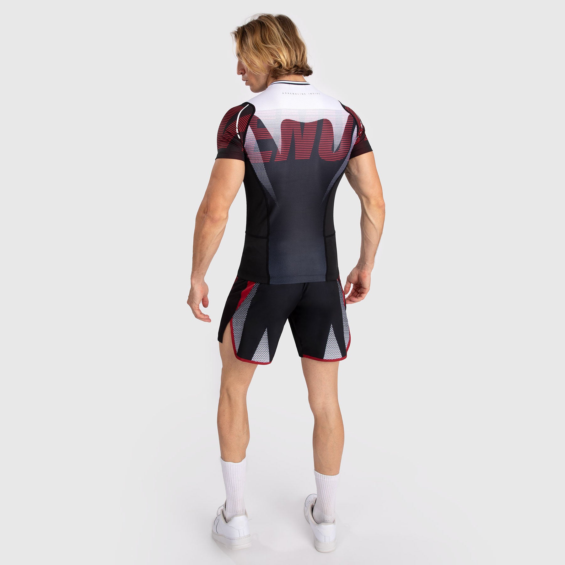 venum-adrenaline-herren-kurzarm-rashguard-red-schwarz image 3