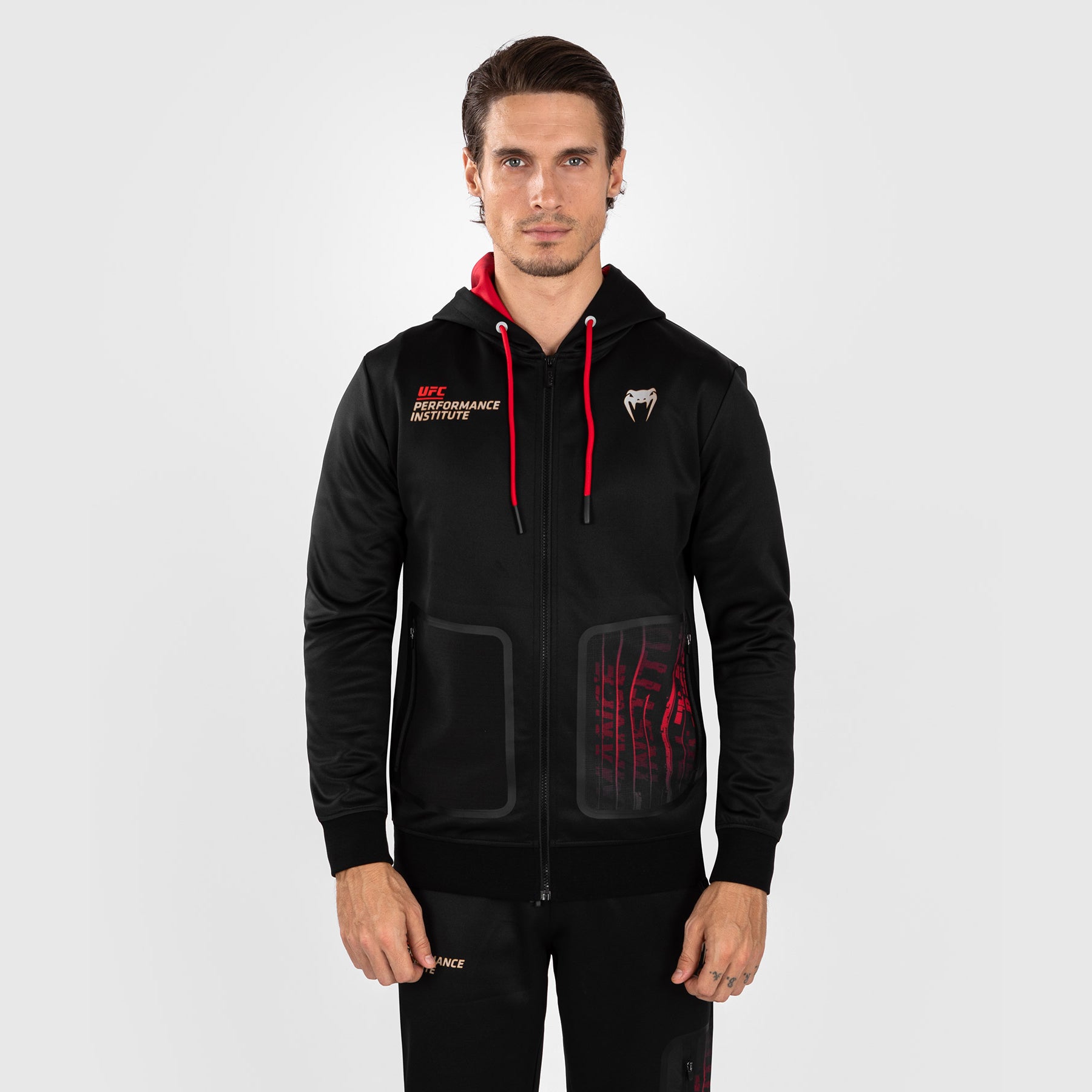 ufc-venum-performance-institute-2-0-herren-zip-hoodie-schwarz-rot image 2