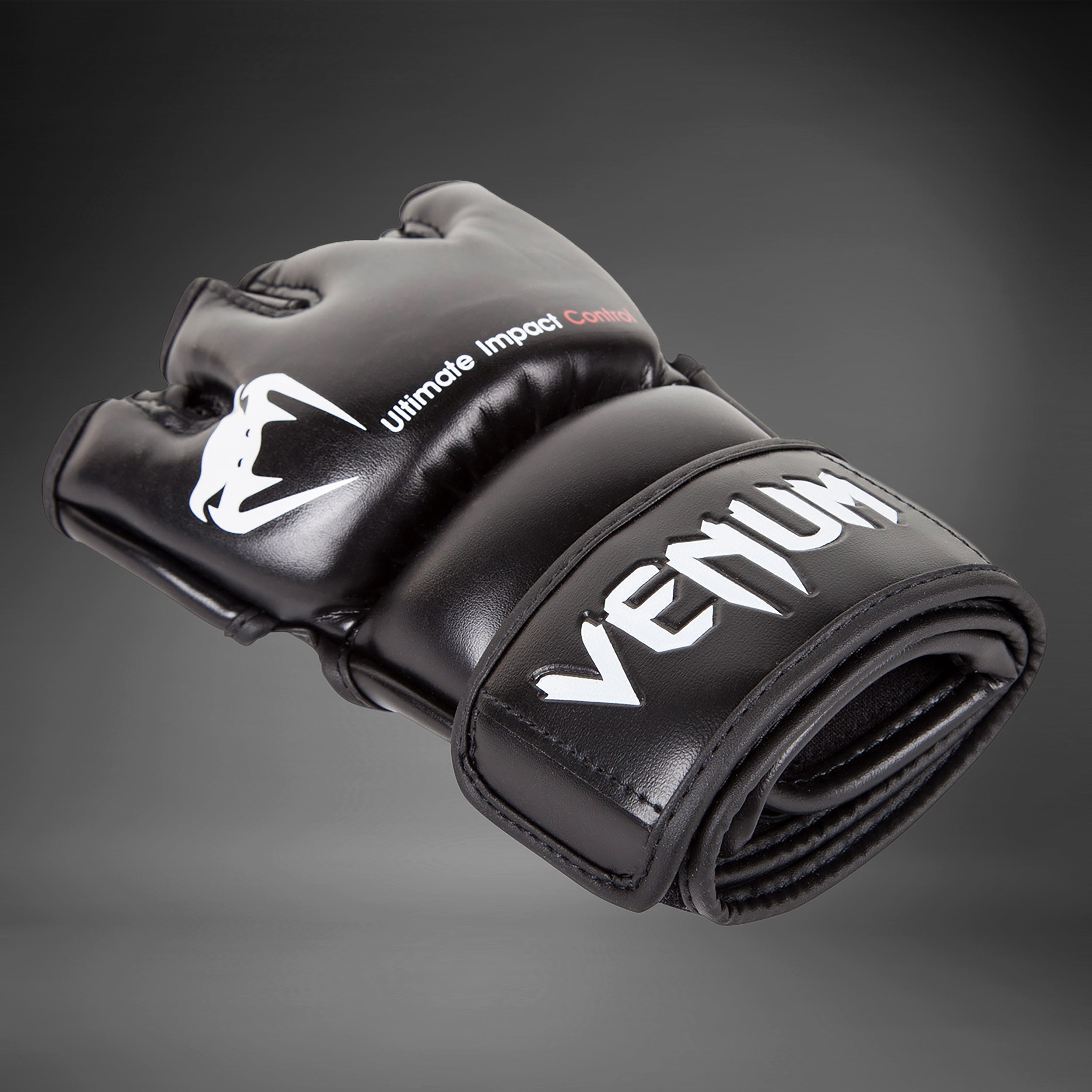venum-impact-mma-handschuhe-skintex-leder-schwarz image 2