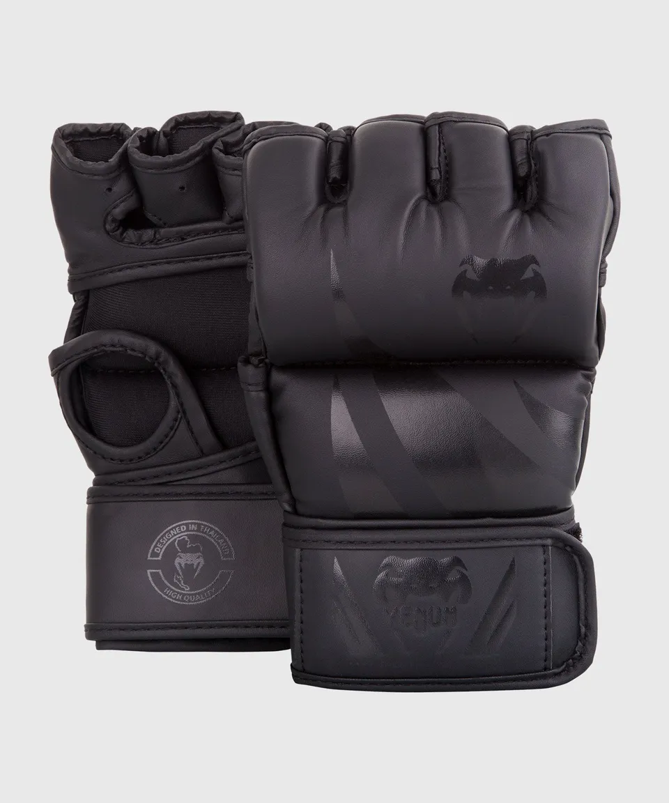 venum-challenger-mma-handschuhe-ohne-daumen-schwarz-schwarz image 1