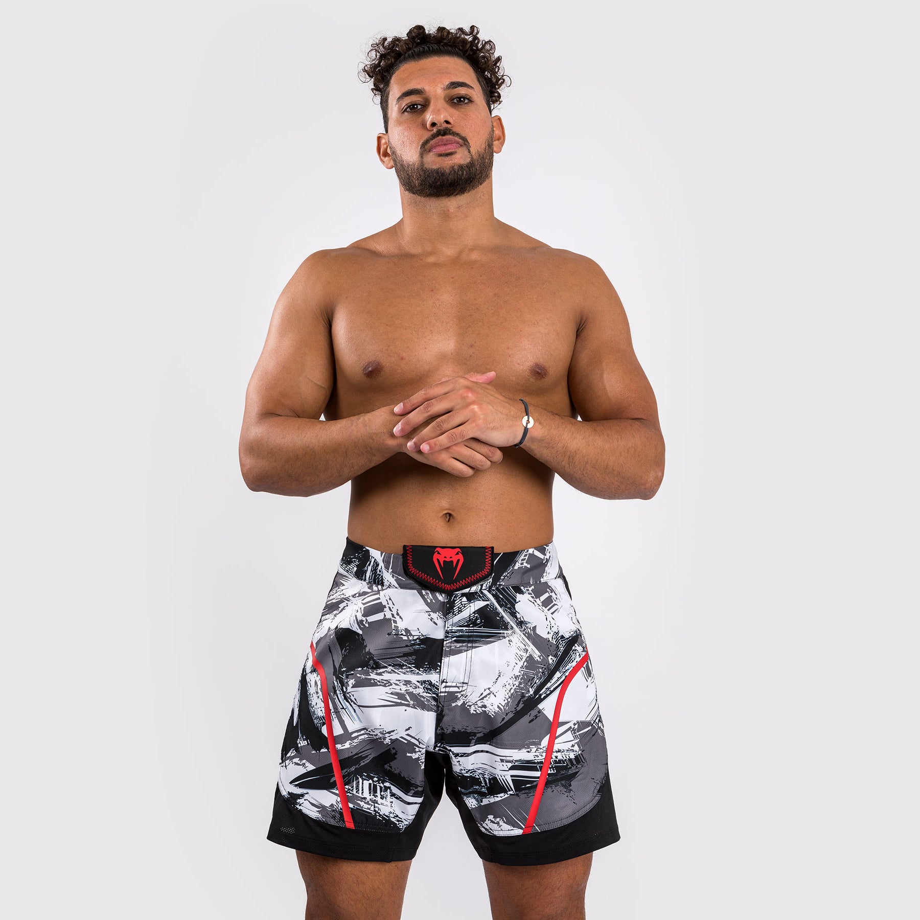 venum-electron-3-0-fight-shorts-grau-rot-herren-mma-shorts image 5