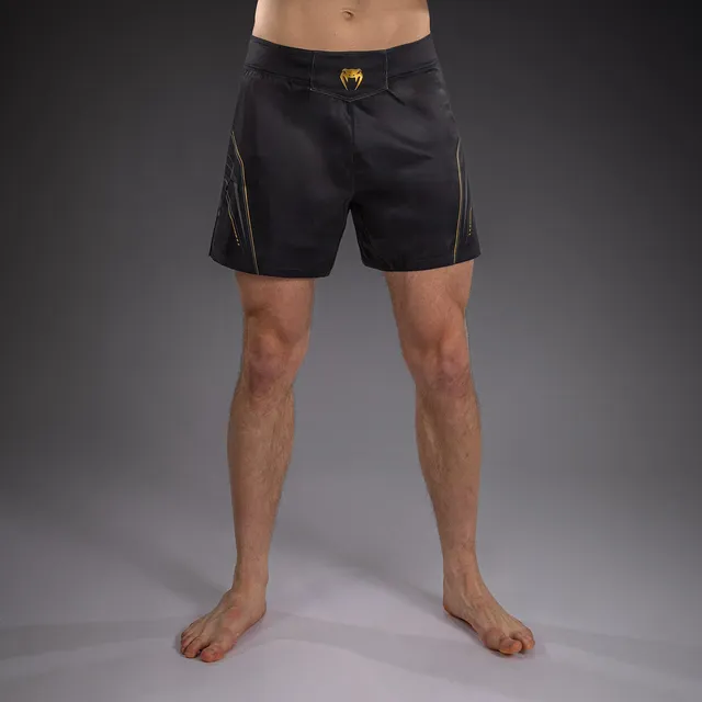 venum-streamline-fightshorts-schwarz-gold-herren-mma-shorts image 1