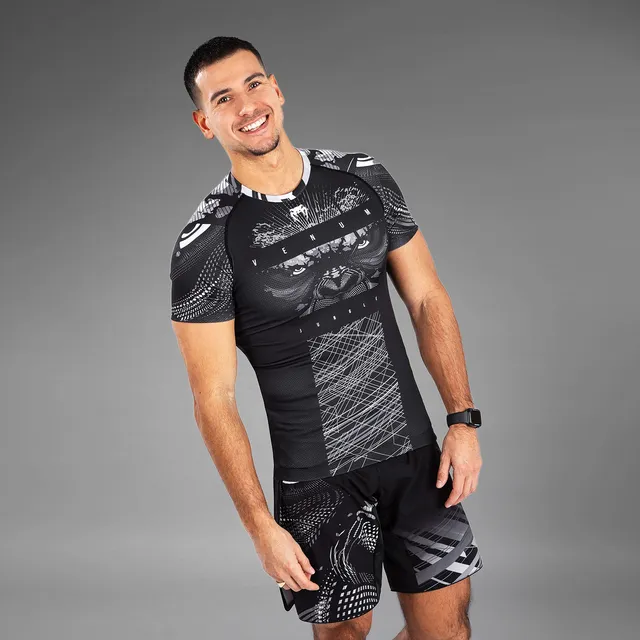 venum-gorilla-jungle-rashguard-kurzarm-schwarz-wei image 1