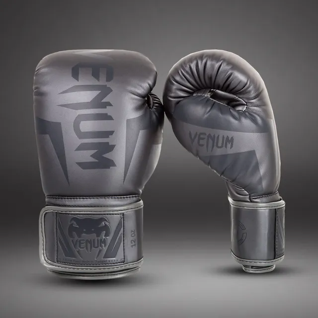 venum-elite-boxhandschuhe-grau-grau image 1