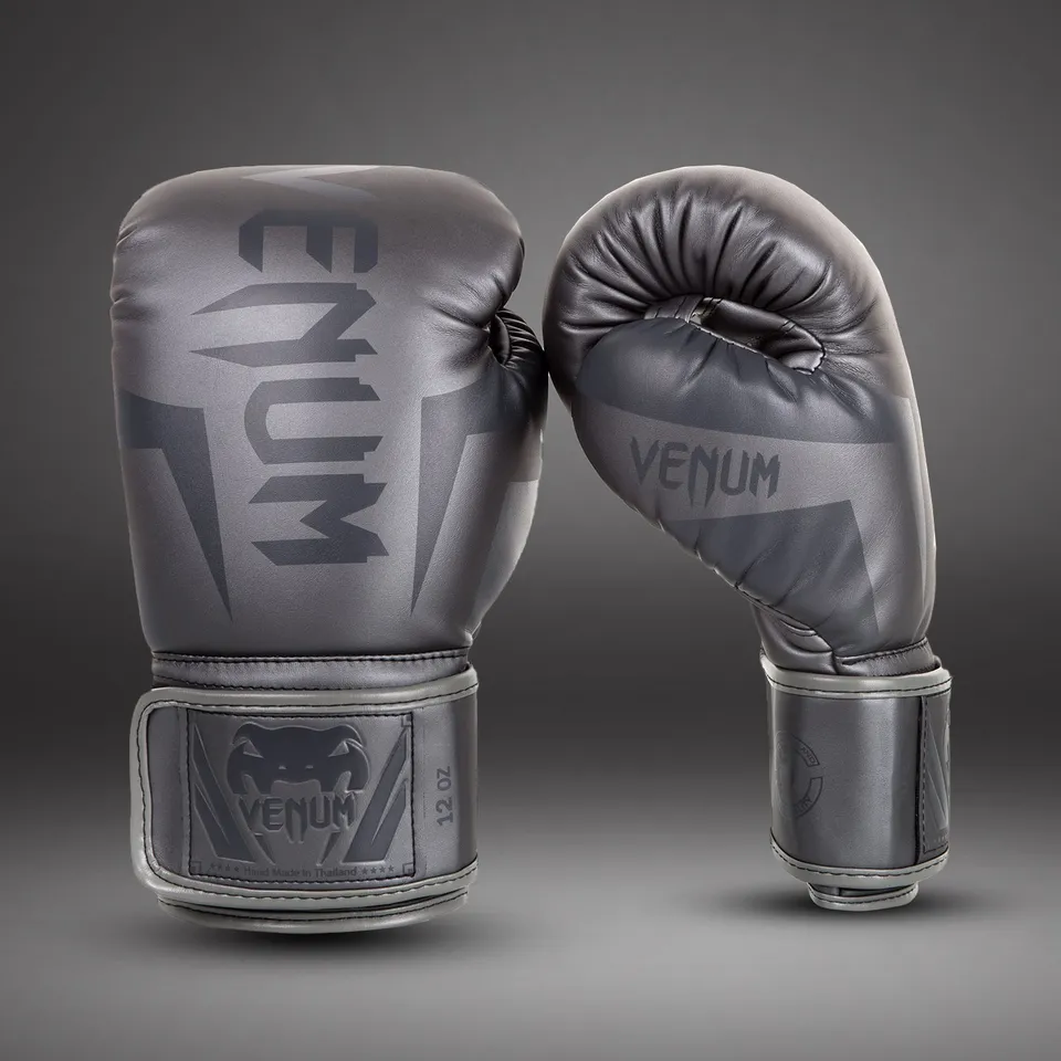 venum-elite-boxhandschuhe-grau-grau image 1