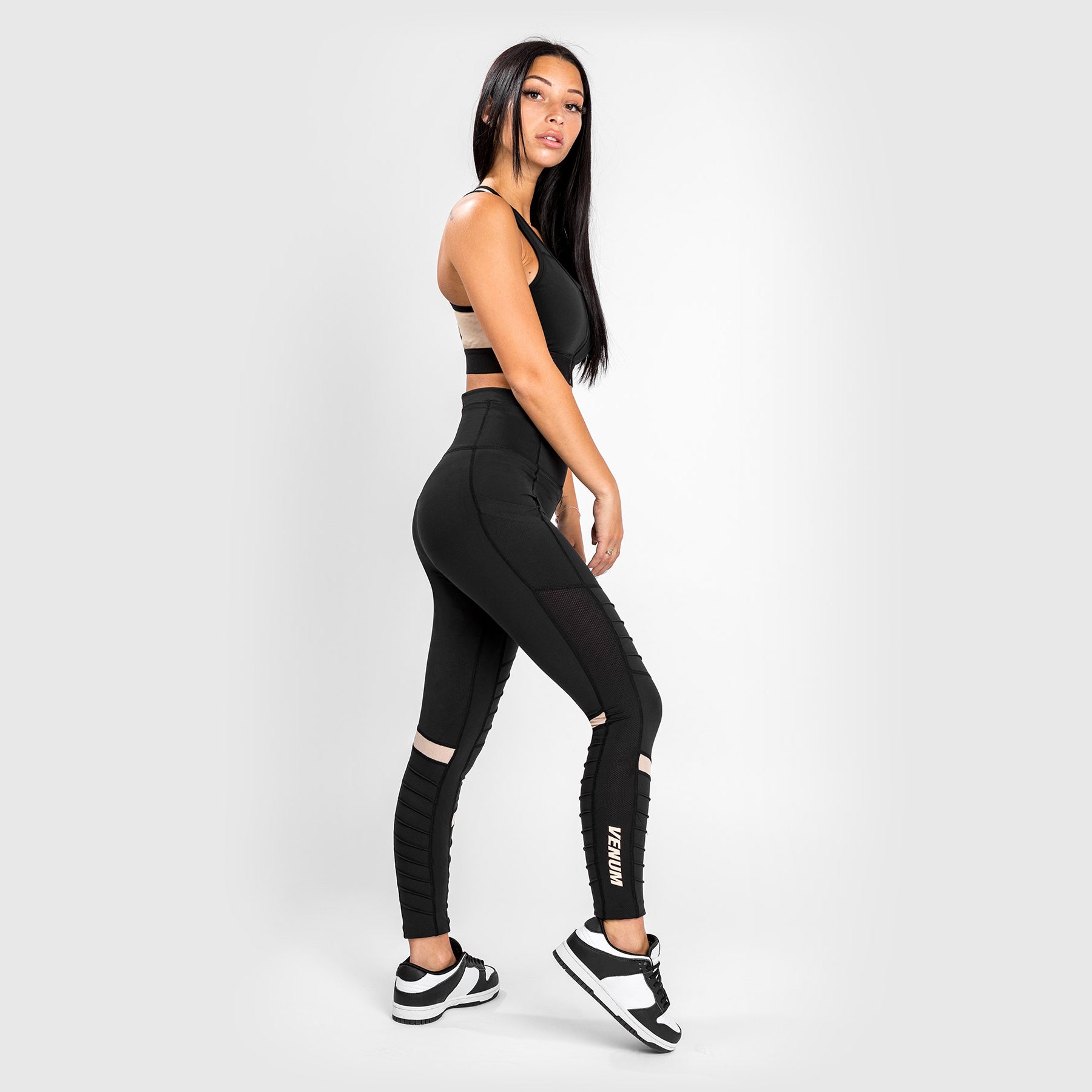 venum-moto-7-8-leggings-schwarz-sand-high-waist-mit-taschen image 1