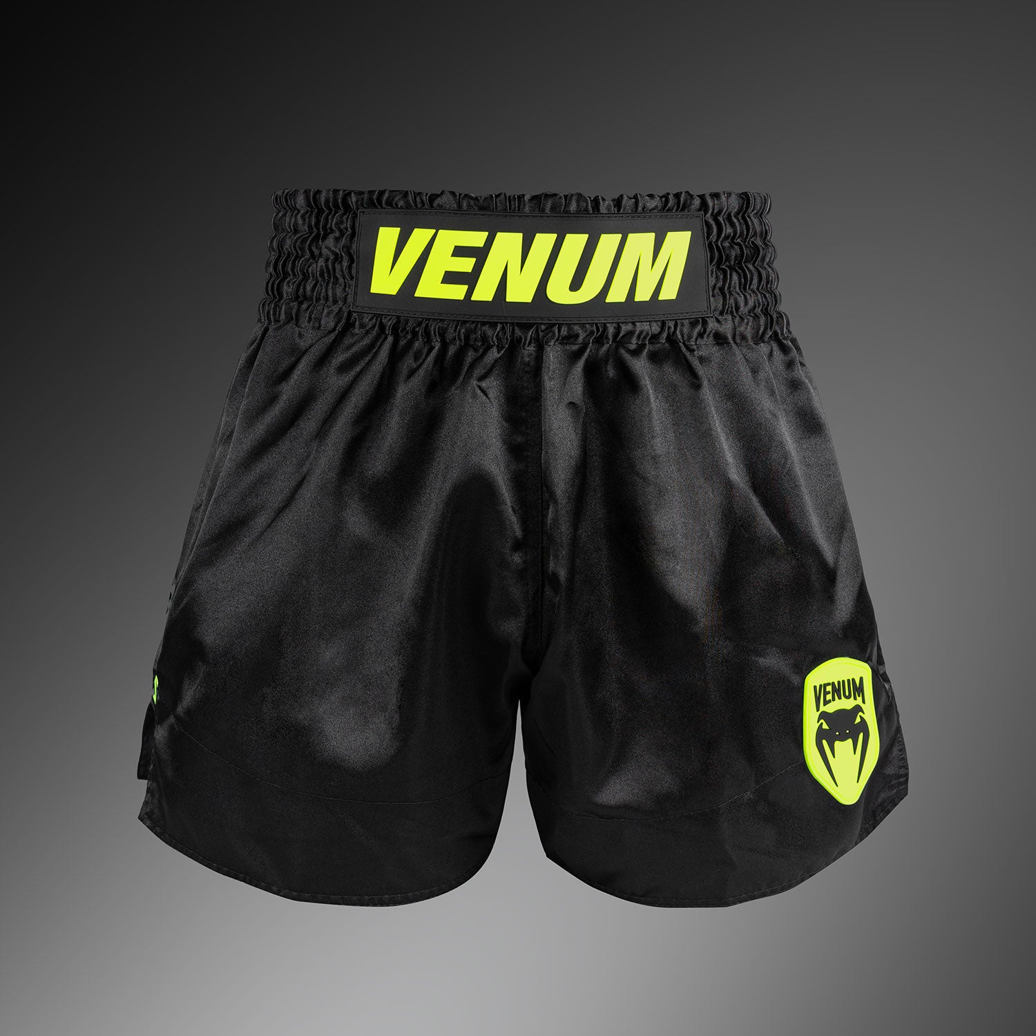 venum-classic-evo-muay-thai-shorts-unisex-schwarz-neongelb image 1