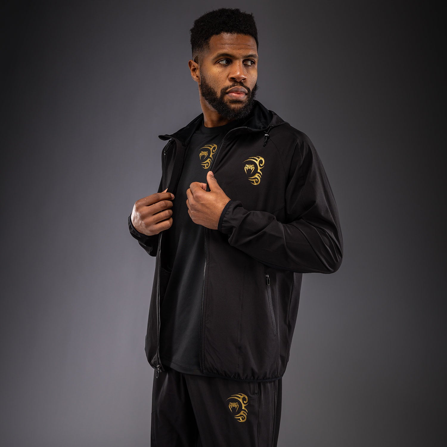 venum-x-mike-tyson-tiger-trainingsjacke-schwarz-gold image 2