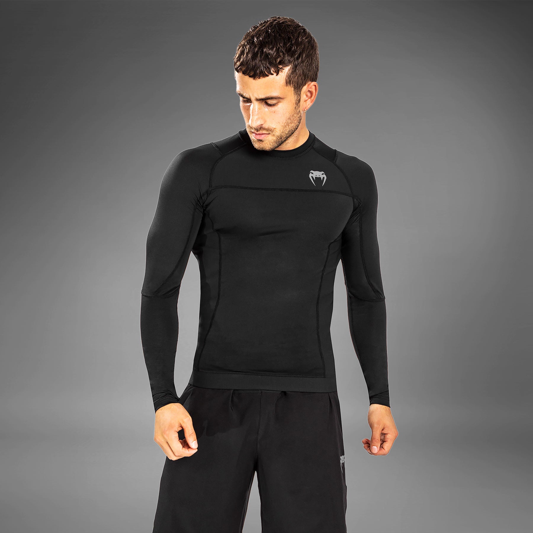 venum-g-fit-air-rashguard-langarm-herren-schwarz image 2
