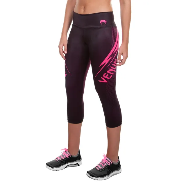 venum-razor-leggings-damen-schwarz-rosa-lang image 1