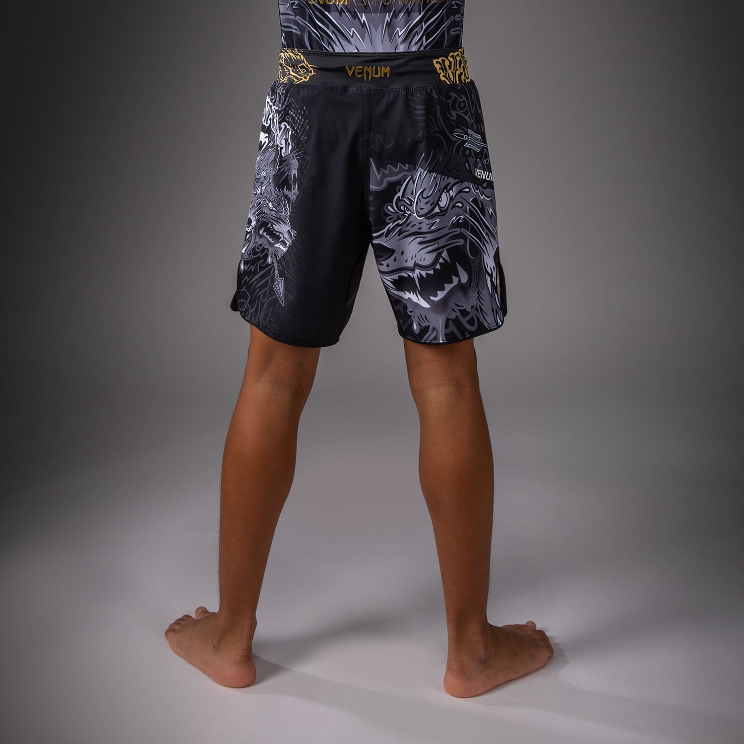venum-wolf-atak-kinder-fightshorts-schwarz-grau image 3