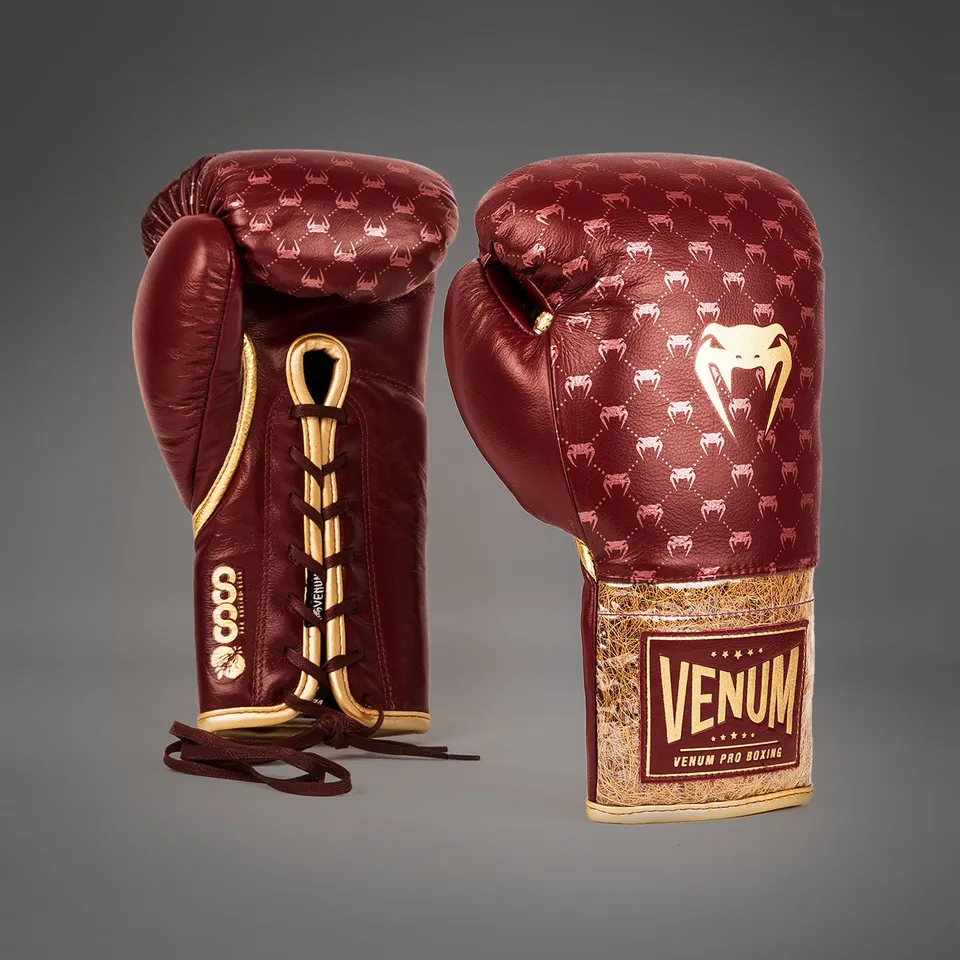 venum-coco-monogram-pro-boxhandschuhe-garnet-red image 1