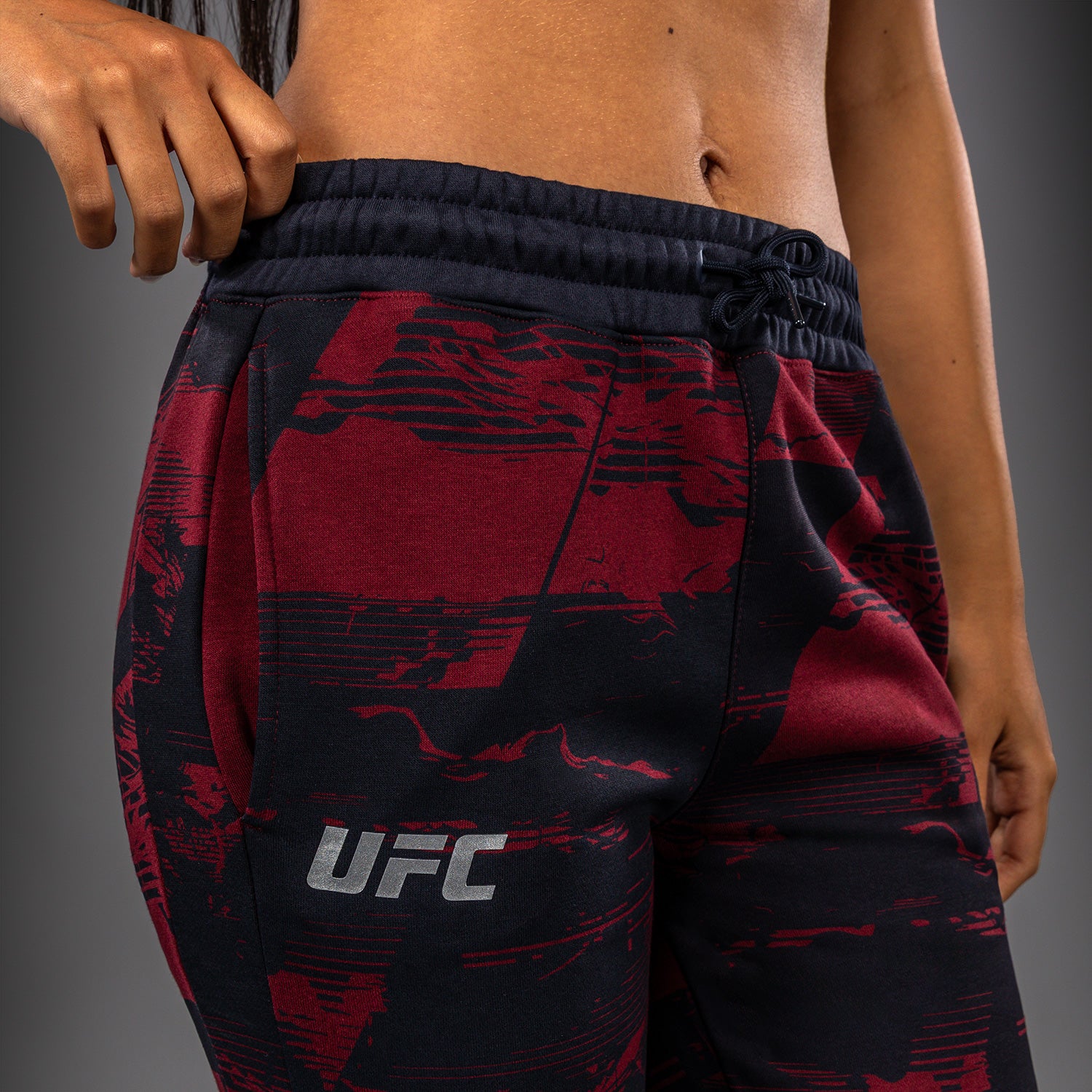 ufc-zenith-by-venum-authentic-fight-week-hose-damen-marineblau-burgunderrot-silb image 4