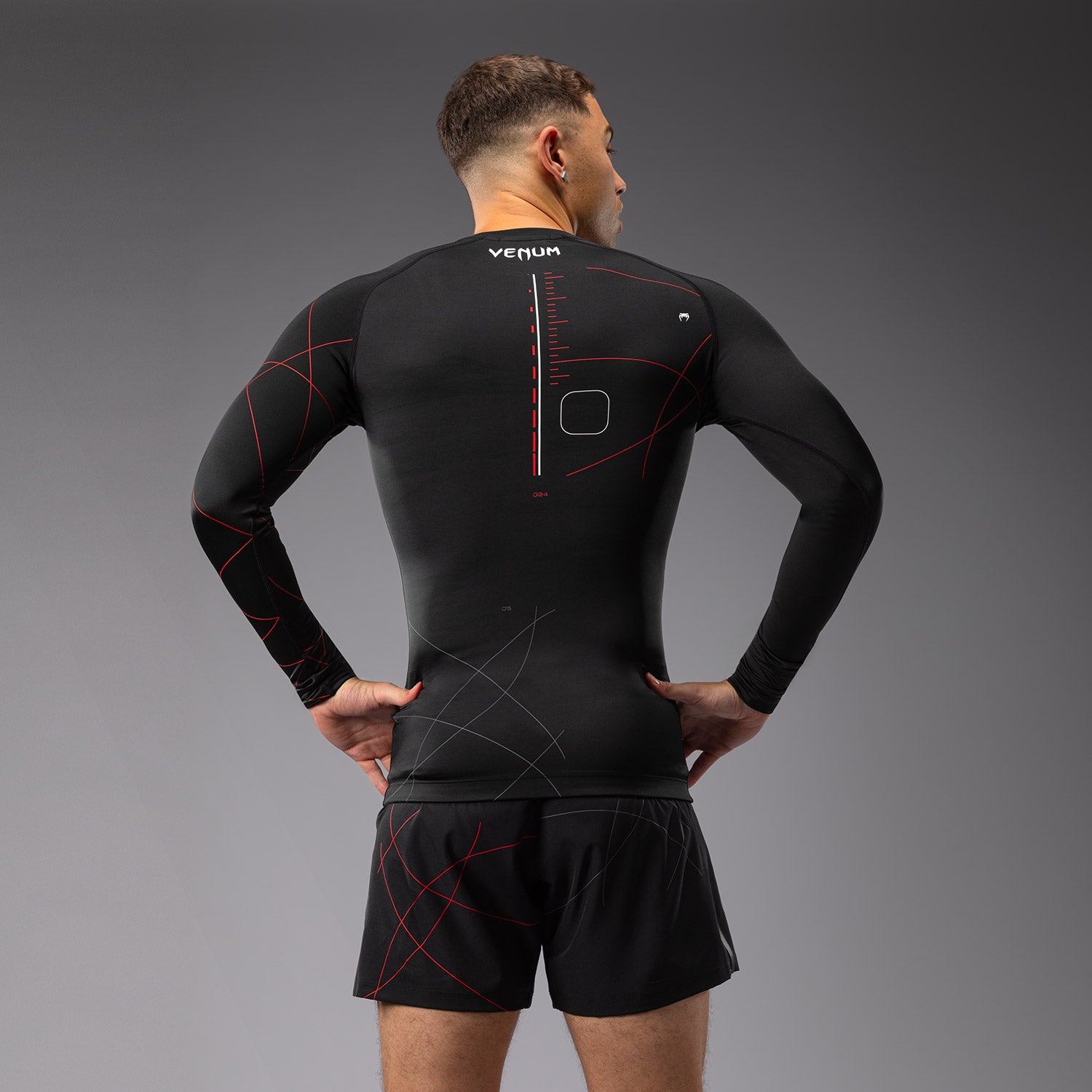 venum-tactical-xt-langarm-rashguard-herren-schwarz-feuerrot image 4