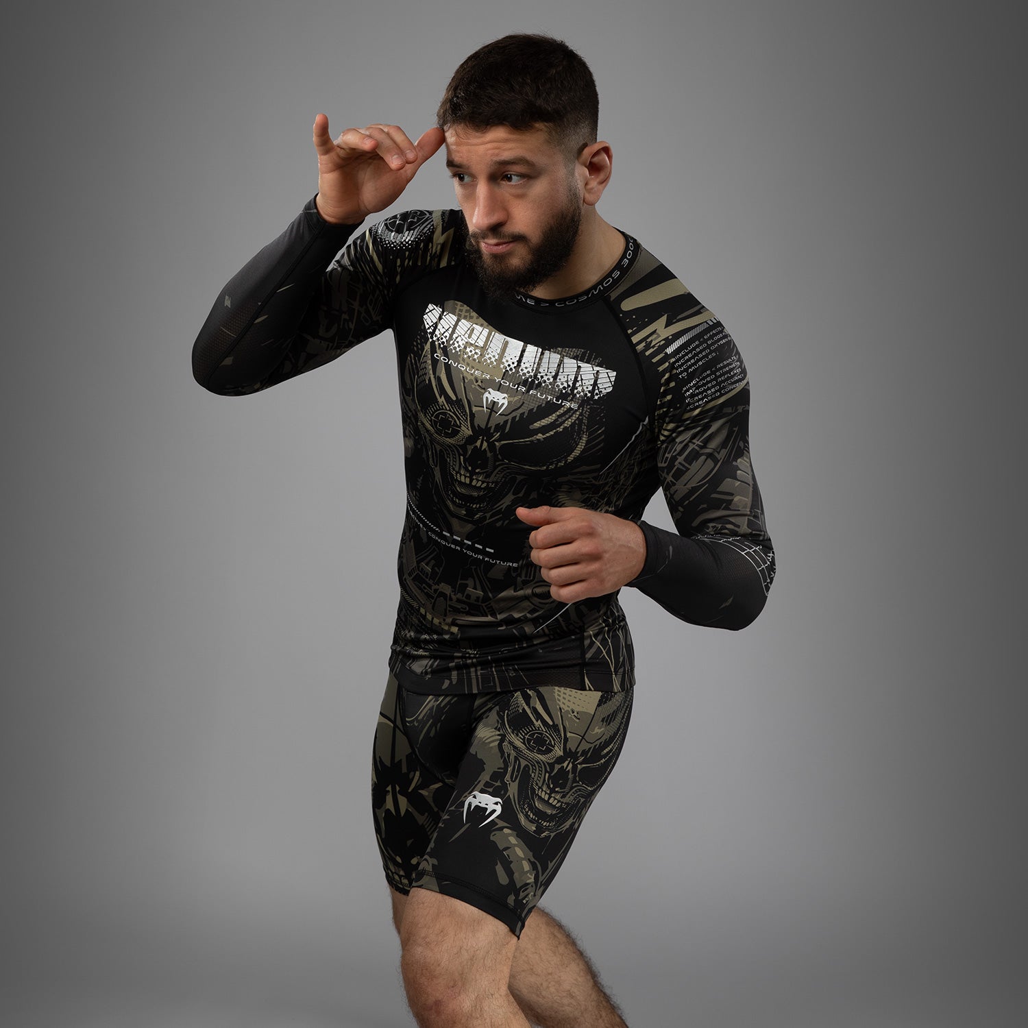 venum-invader-langarm-rashguard-schwarz-sand image 4