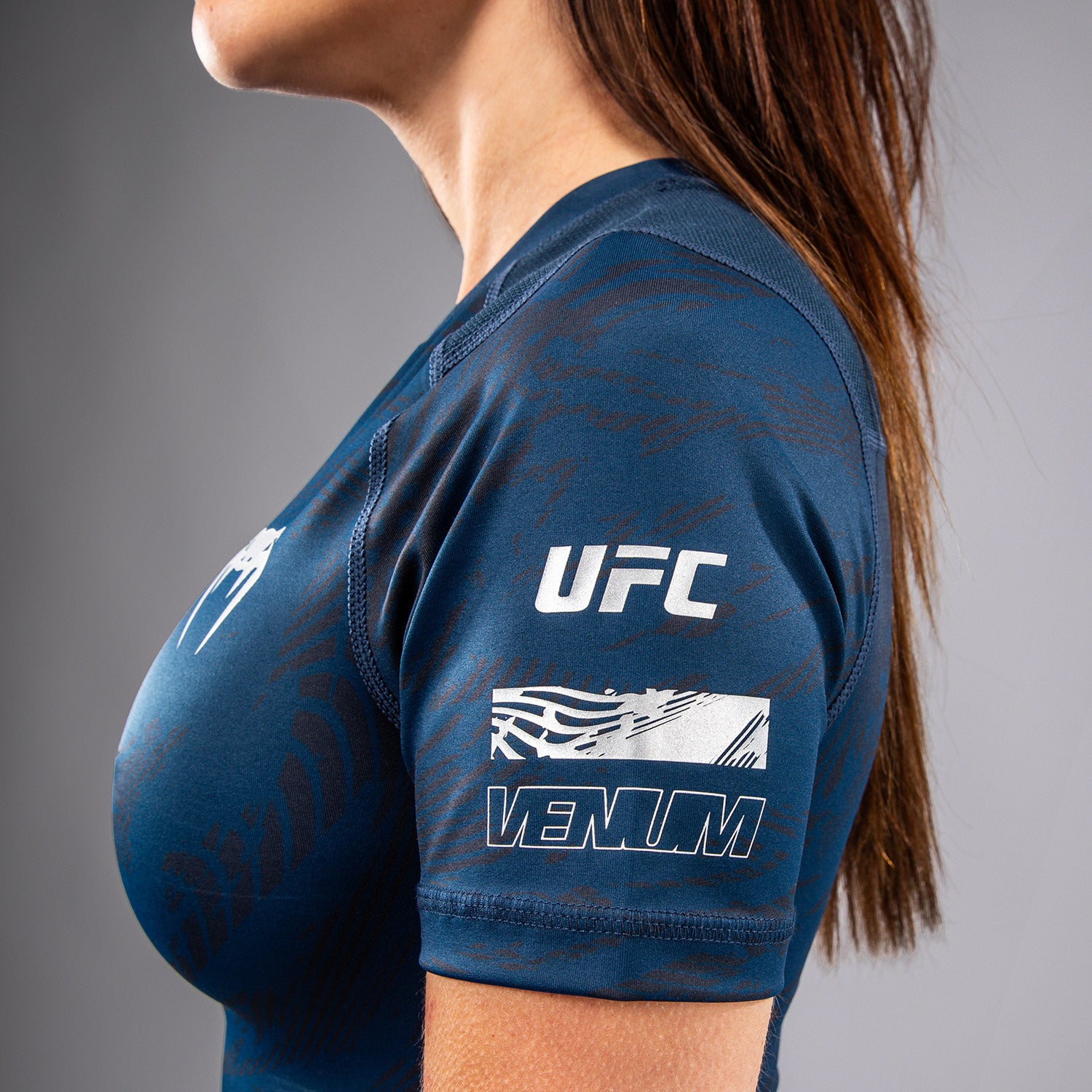 ufc-fusion-by-venum-fight-week-damen-performance-kurzarm-rashguard-ozeanisches-b image 7