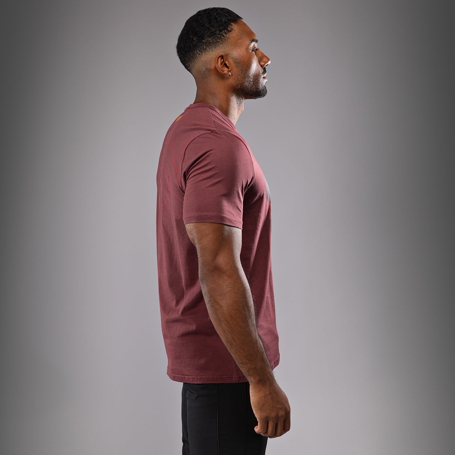 venum-tactical-xt-t-shirt-herren-schwarz-burgund-gold image 4