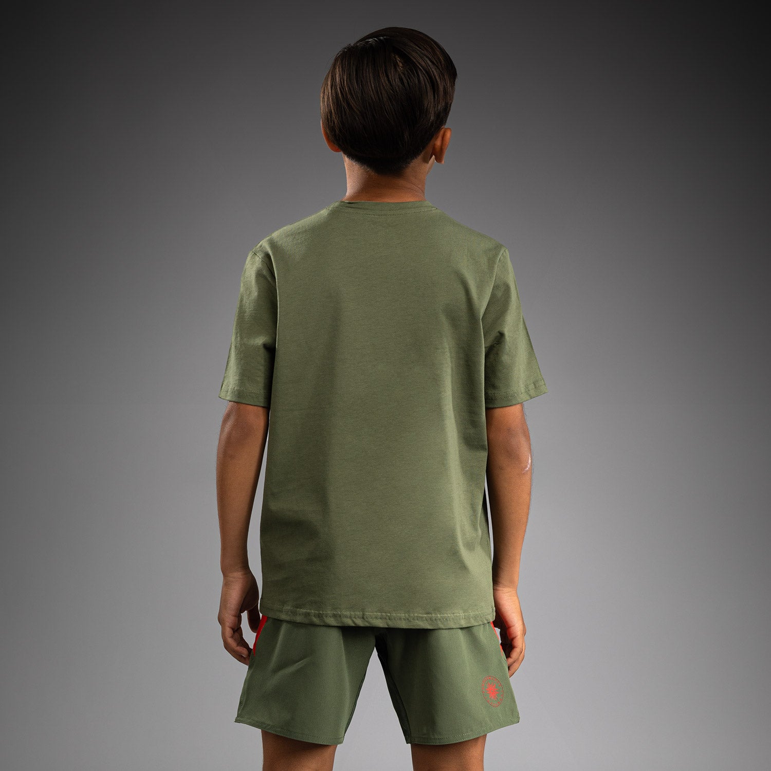 venum-contender-kinder-t-shirt-armeegr-n-orange image 3