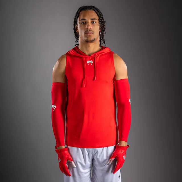 venum-elite-rmelloser-dry-tech-kapuzenpullover-rot image 1