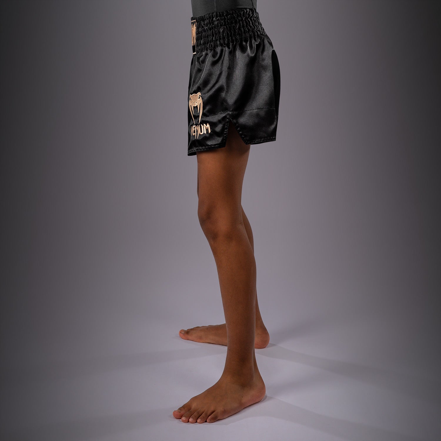 venum-classic-muay-thai-shorts-f-r-kinder-schwarz-gold image 3