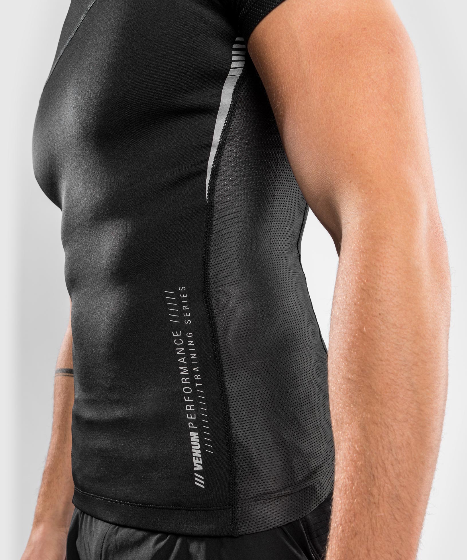 venum-tempest-2-0-kompressionsshirt-kurzarm-schwarz-grau-herren image 4