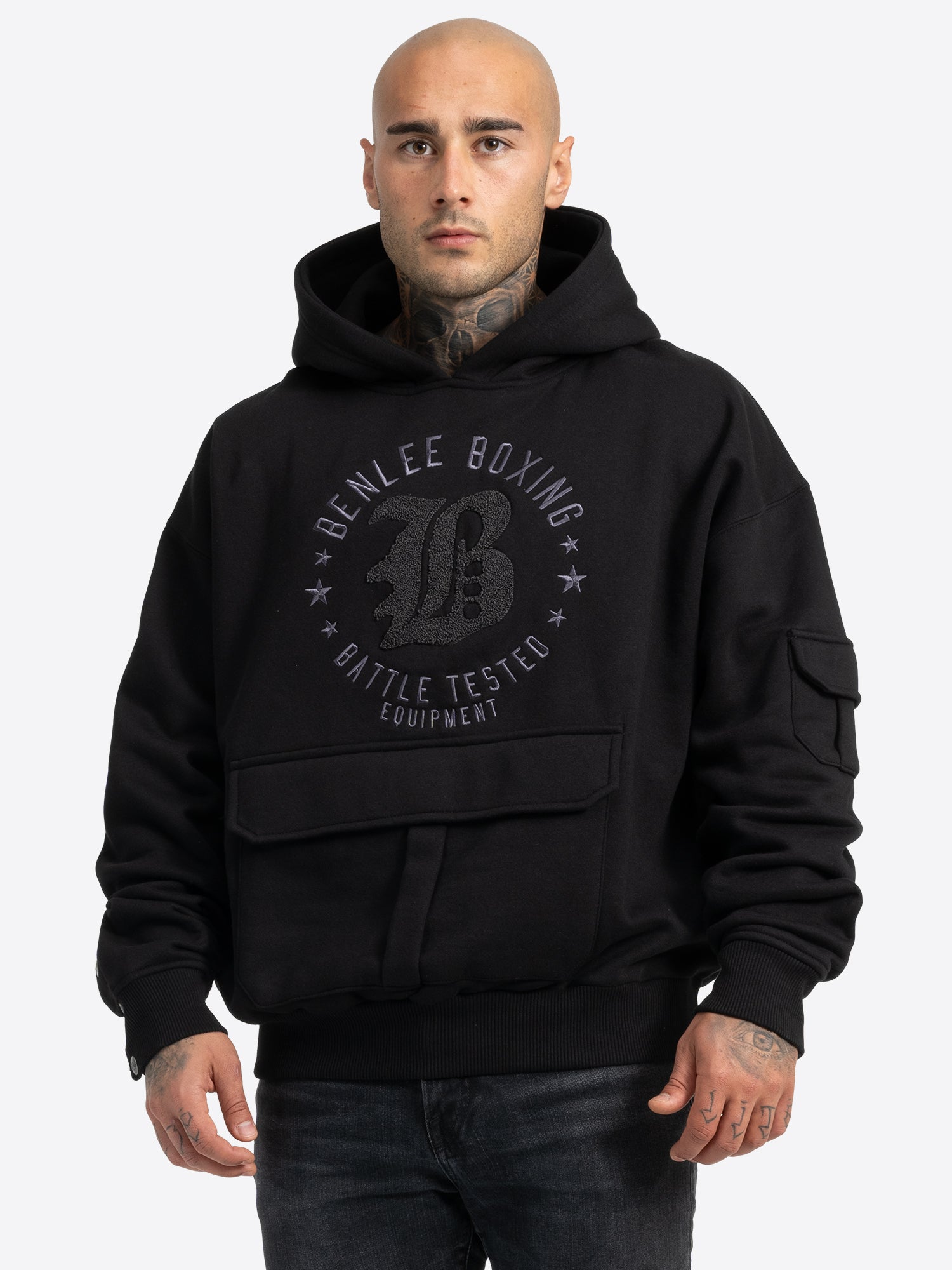 benlee-mitchell-cargo-hoodie-f-r-herren-mit-stickerei-und-klett-taschen image 1