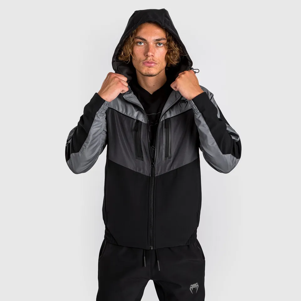 venum-laser-3-0-trainingsjacke-herren-schwarz-grau image 1