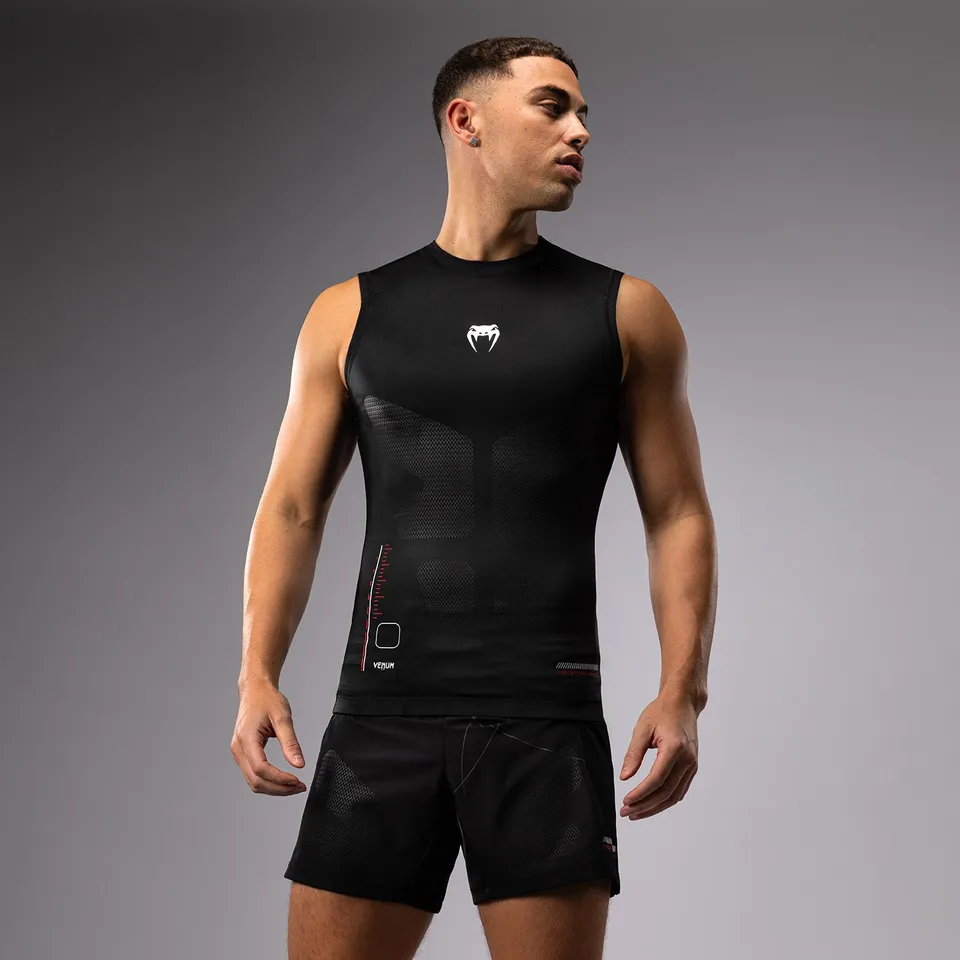 venum-tactical-xt-herren-rashguard-ohne-rmel-schwarz-feuerrot image 1