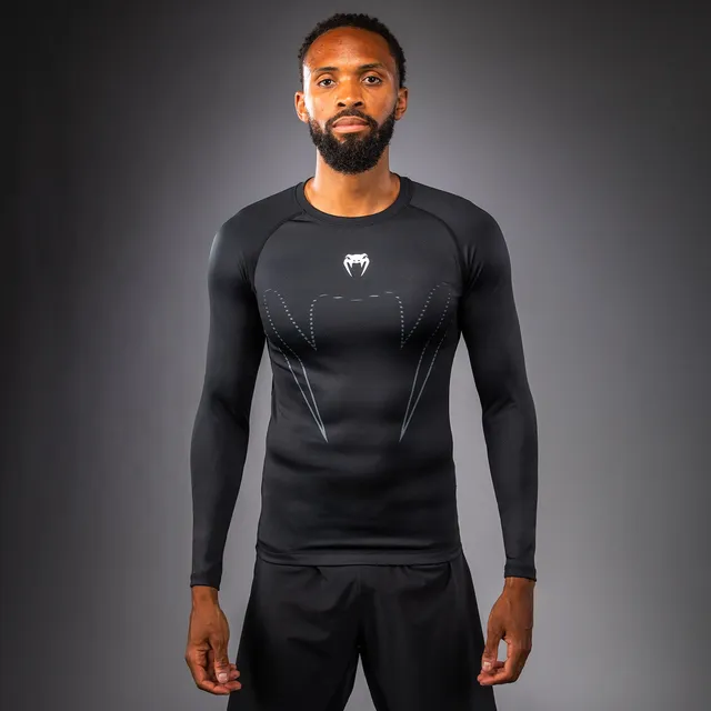 venum-edge-langarm-rashguard-schwarz-sand image 1