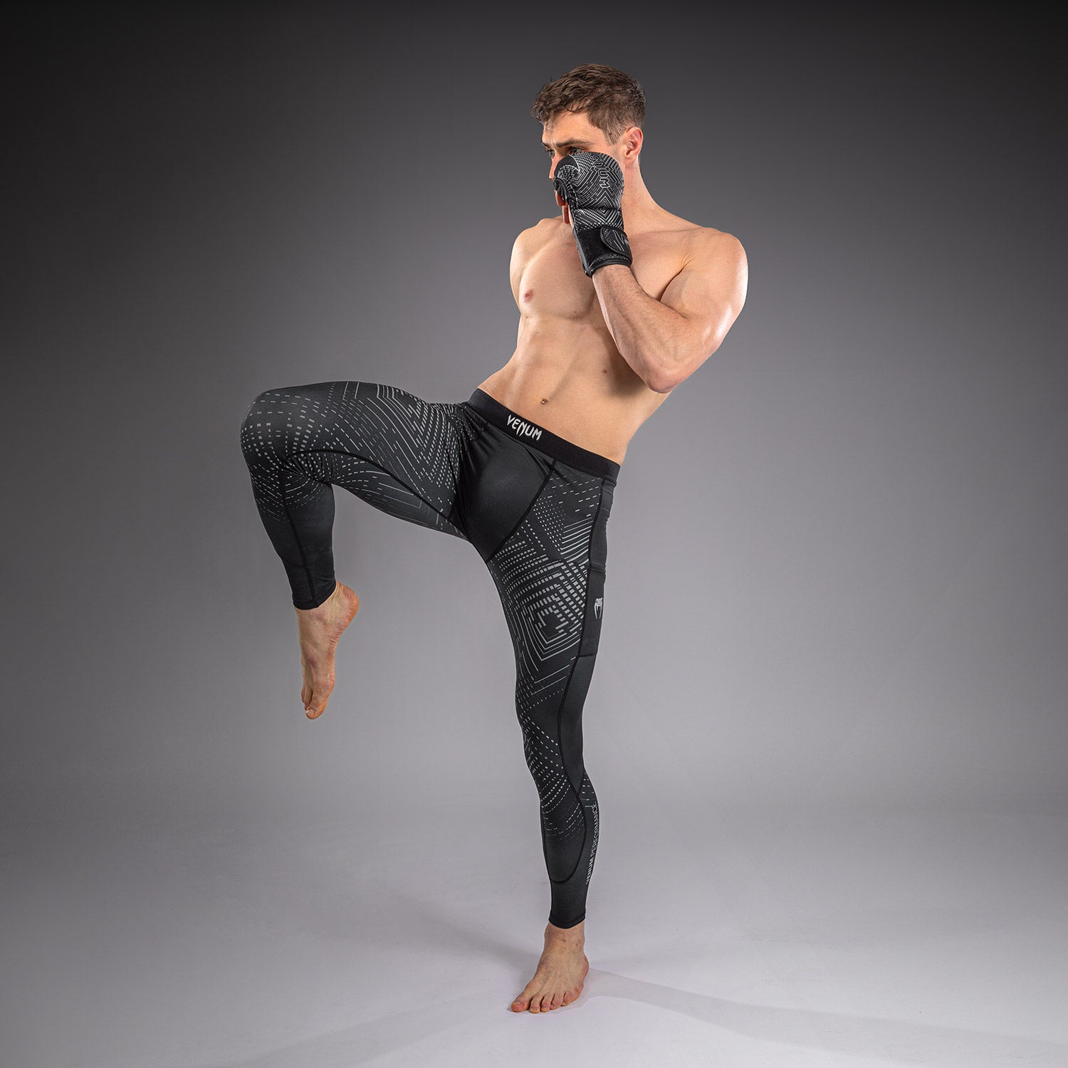 venum-midnight-fury-spats-mitternachtsblau-grau-silber image 3