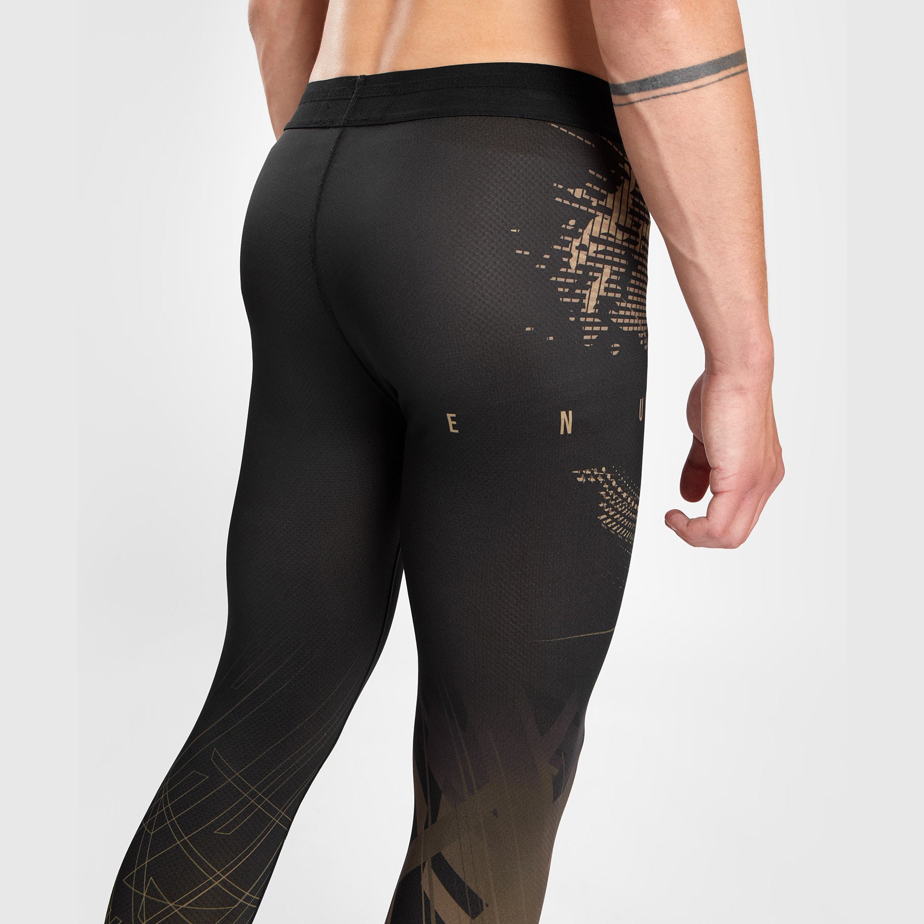 venum-gorilla-jungle-kompressionshose-schwarz-sand image 7