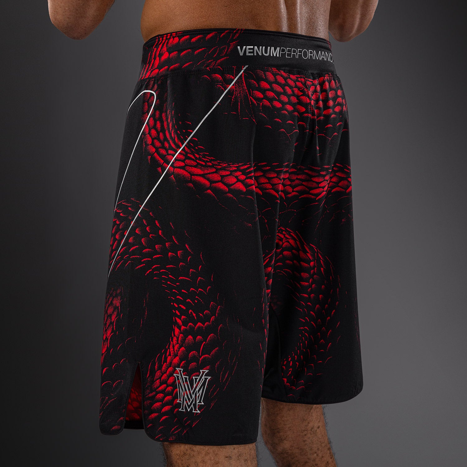 venum-matupa-fightshorts-herren-schwarz-rot-silber image 4