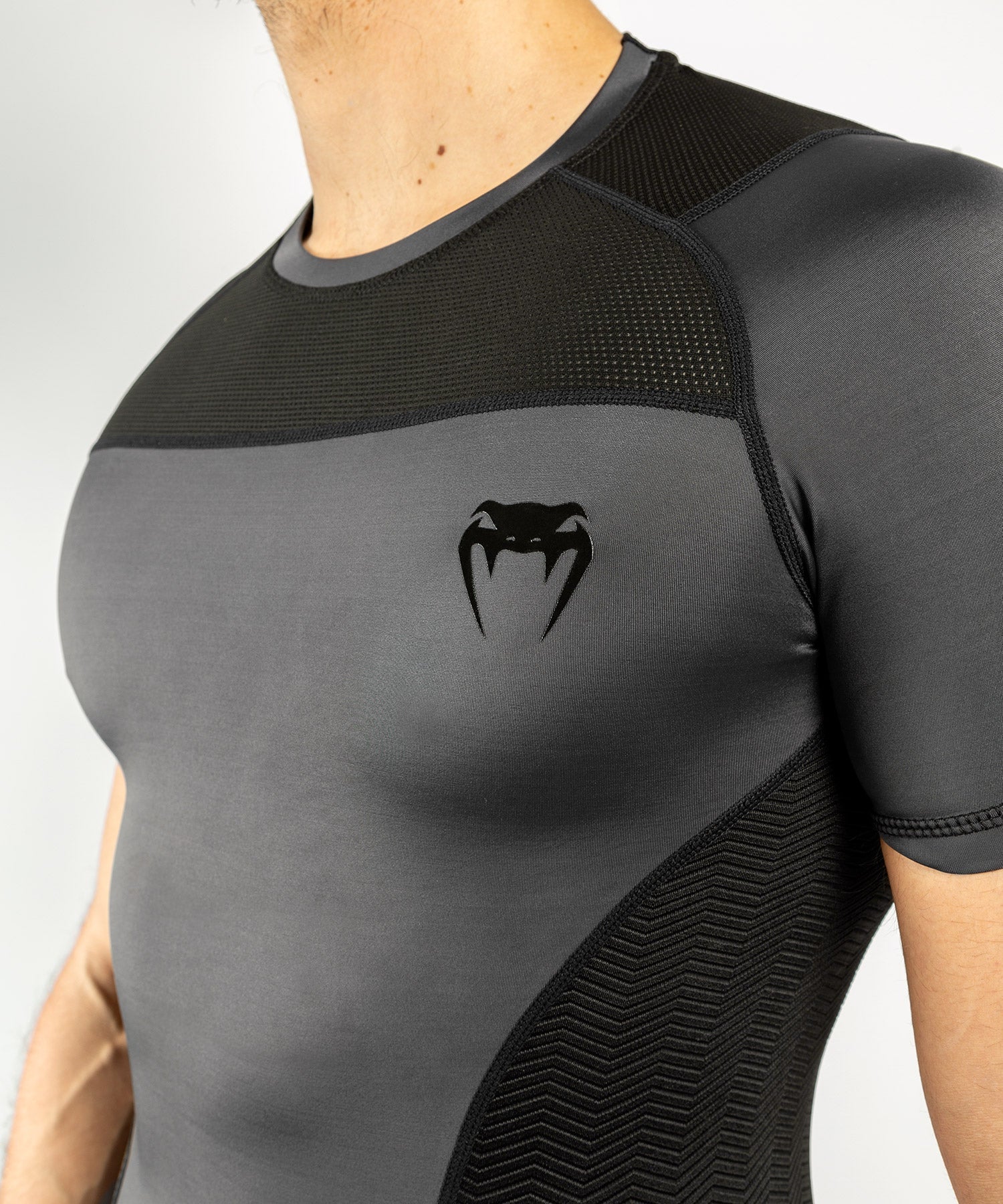venum-g-fit-rashguard-kurzarm-grau-schwarz image 5