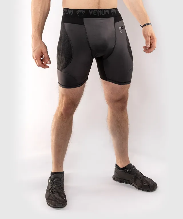 venum-g-fit-kompressions-shorts-grau-schwarz image 1
