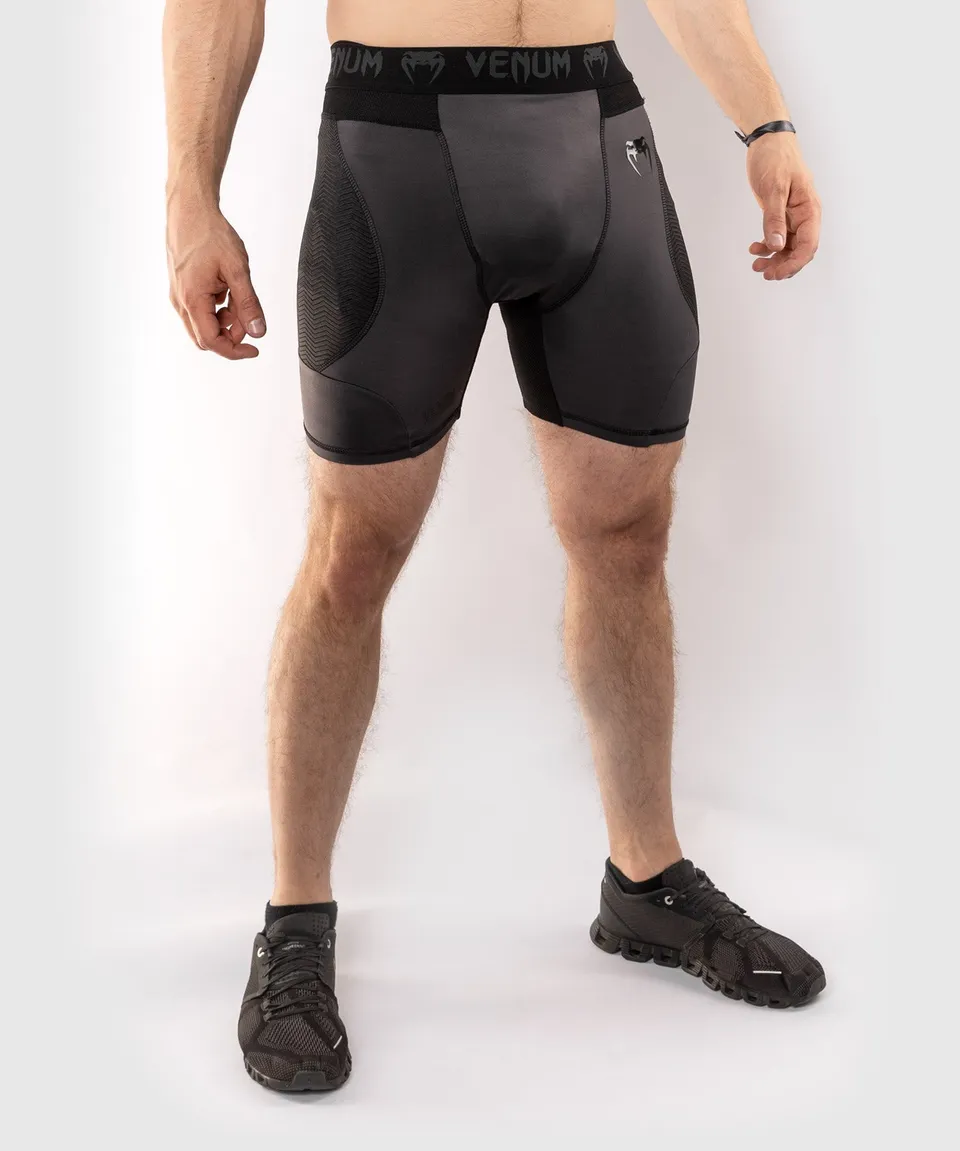 venum-g-fit-kompressions-shorts-grau-schwarz image 1