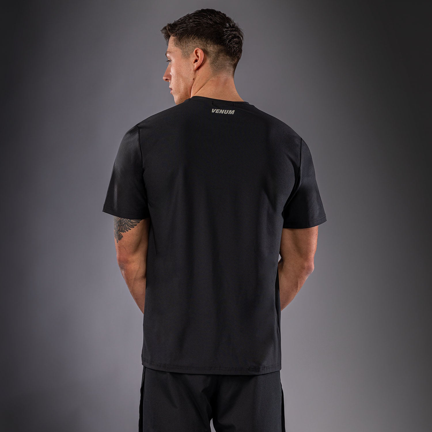 venum-lazer-dry-tech-t-shirt-schwarz-grau image 4