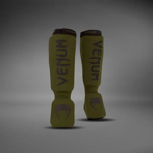 venum-kontact-schienbeinsch-tzer-khaki-schwarz image 1