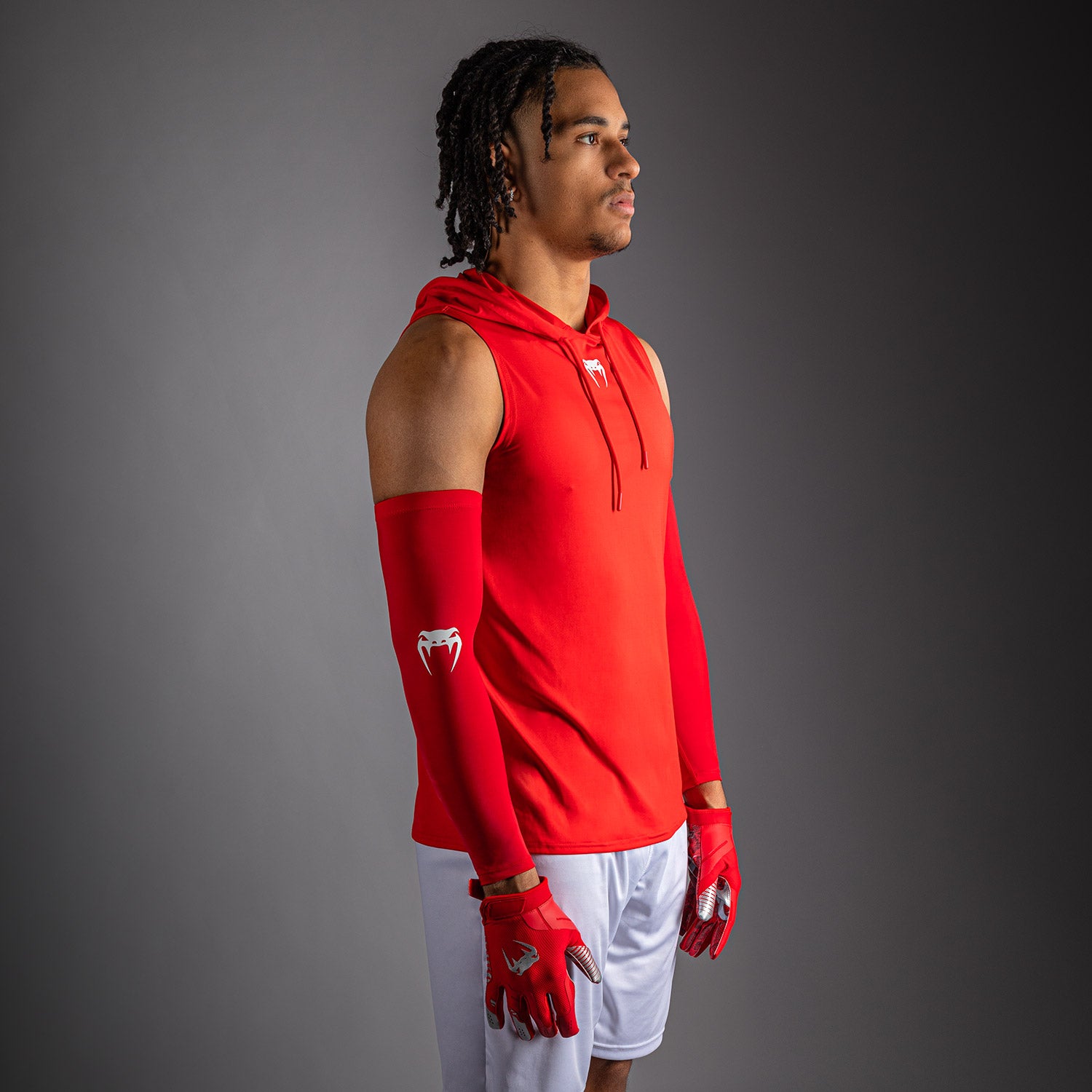 venum-elite-rmelloser-dry-tech-kapuzenpullover-rot image 3