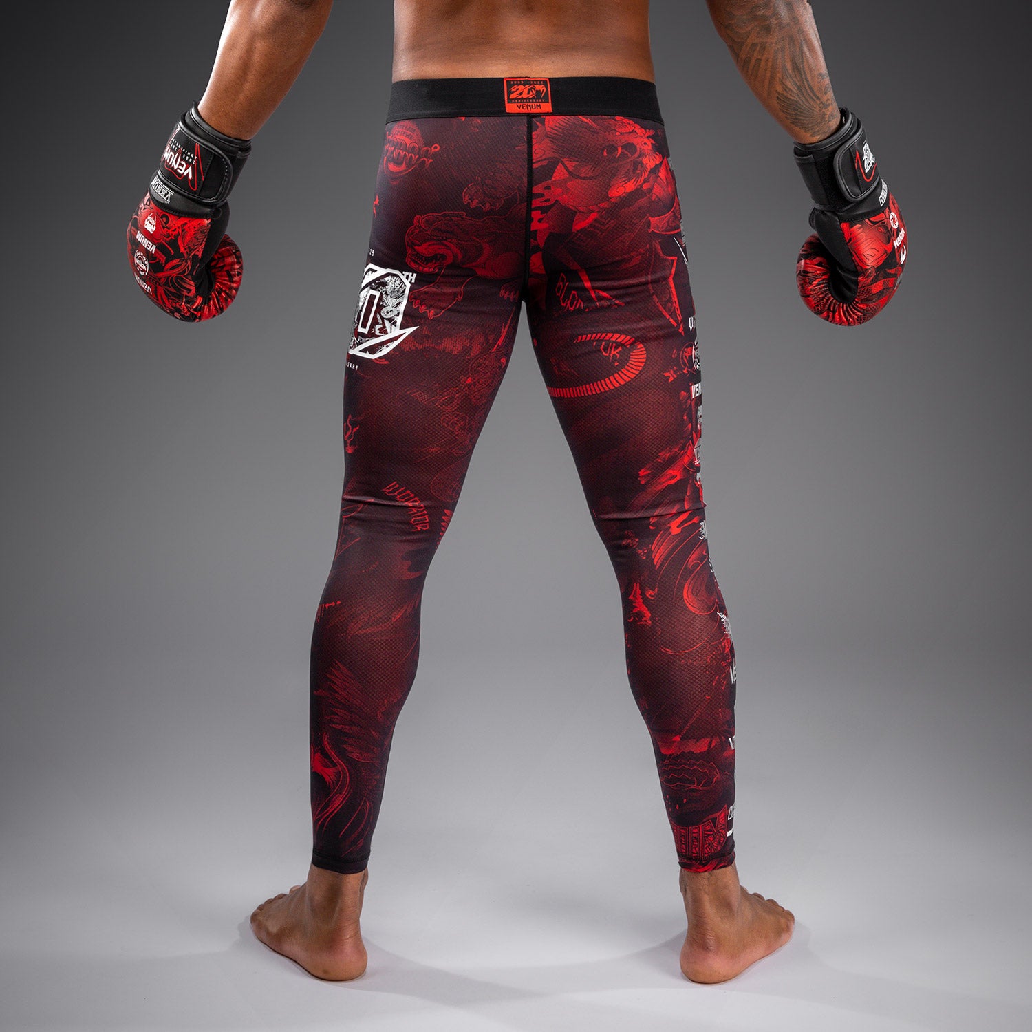 venum-20th-anniversary-spats-herren-schwarz-rot image 3