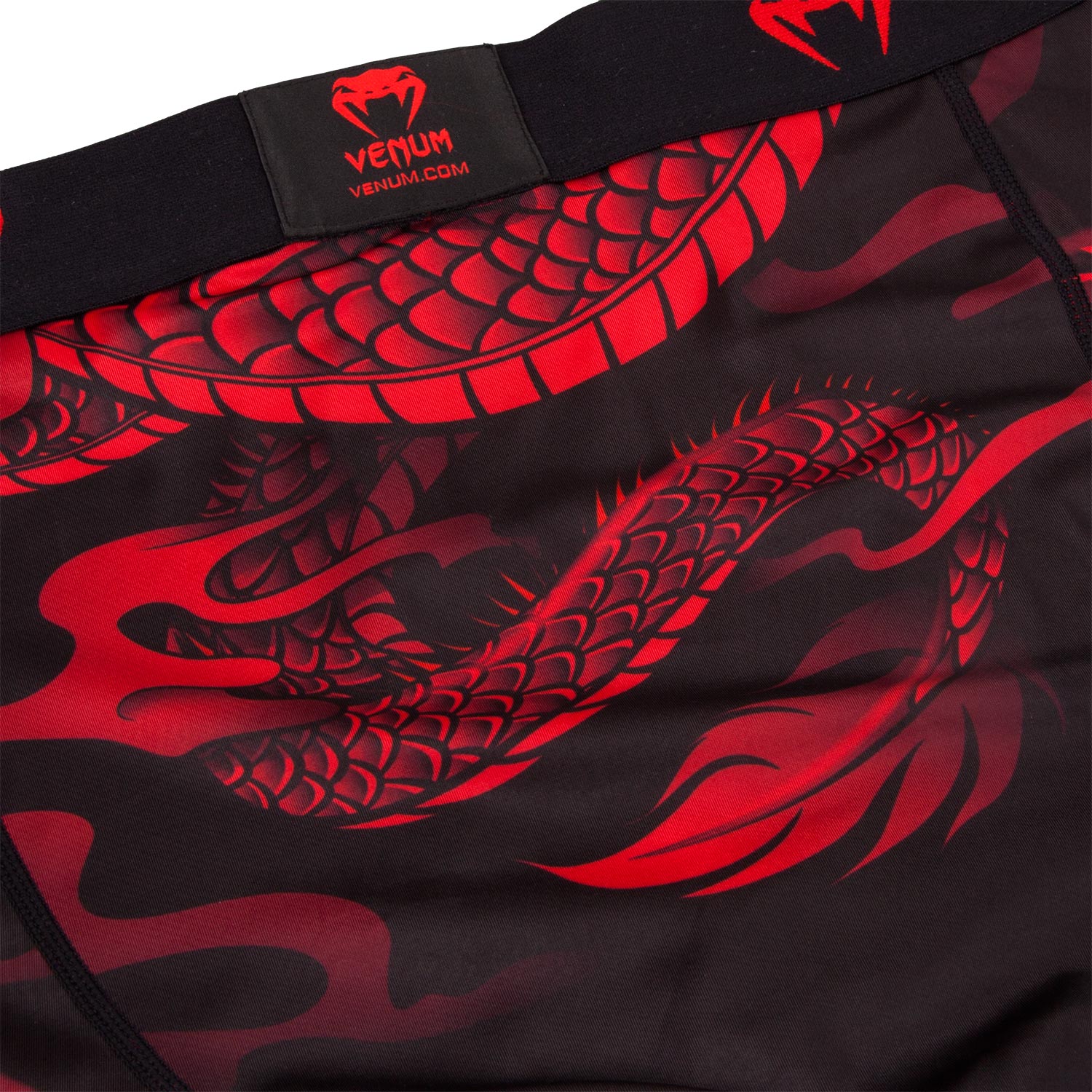 venum-dragon-s-flight-kompressionshose-schwarz-rot image 6