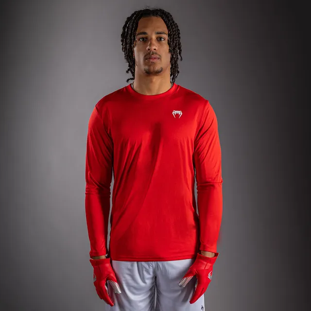 venum-lineup-performance-langarm-t-shirt-rot-wei image 1