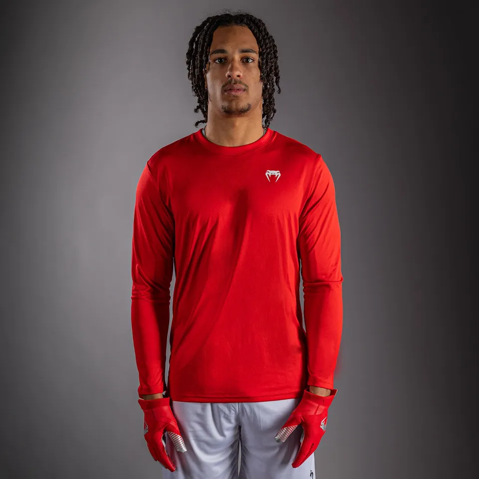 venum-lineup-performance-langarm-t-shirt-rot-wei image 1