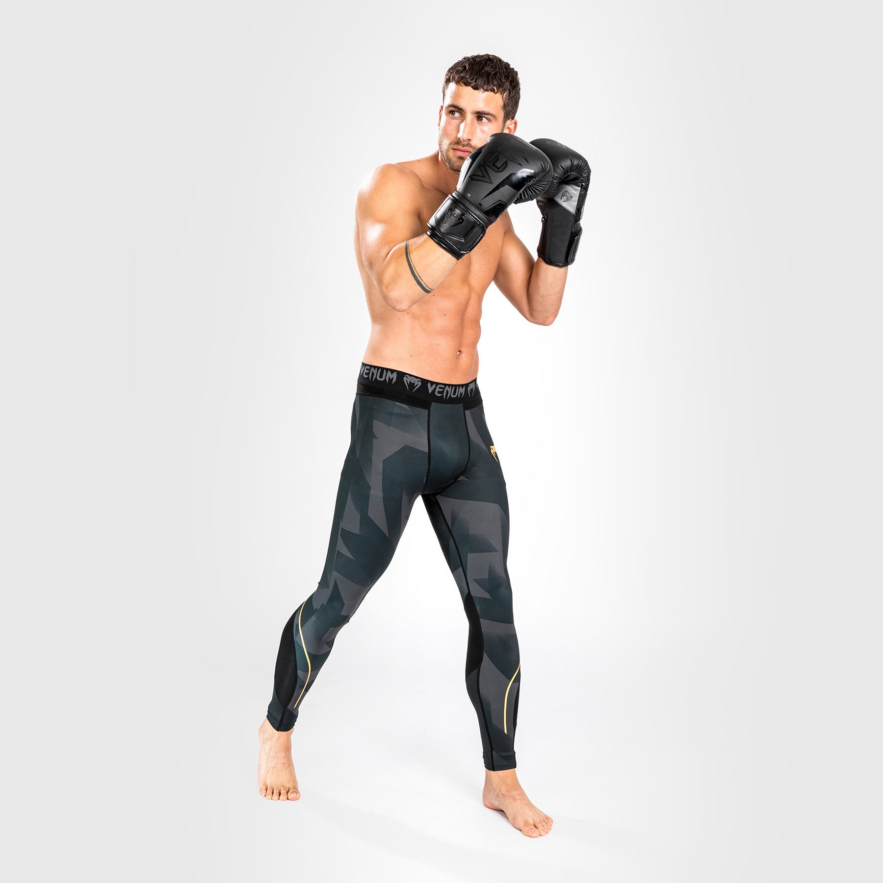 venum-razor-kompressionshose-schwarz-gold image 1