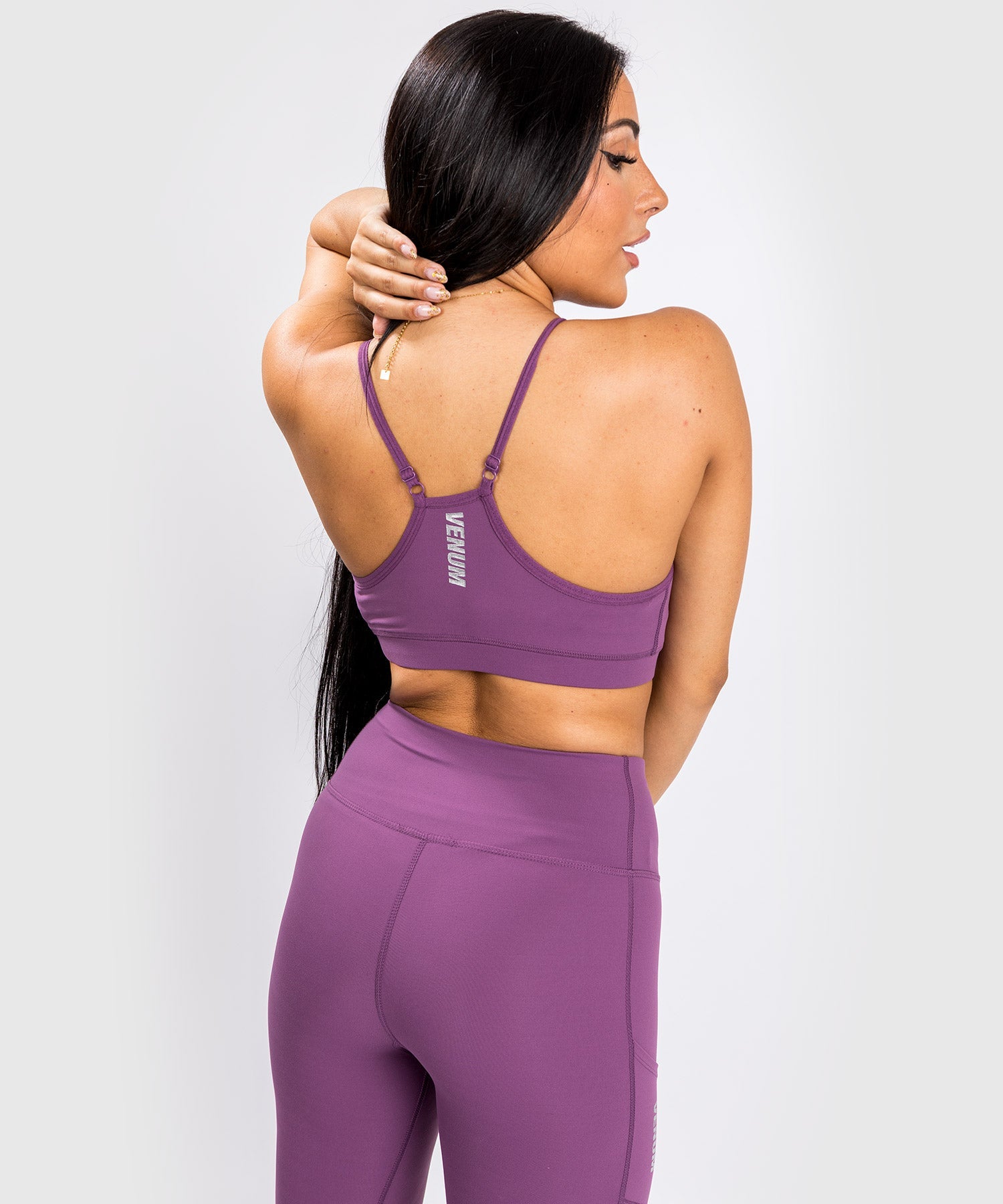 venum-essential-low-impact-sport-bh-dunkle-orchidee-geb-rstetes-silber image 3