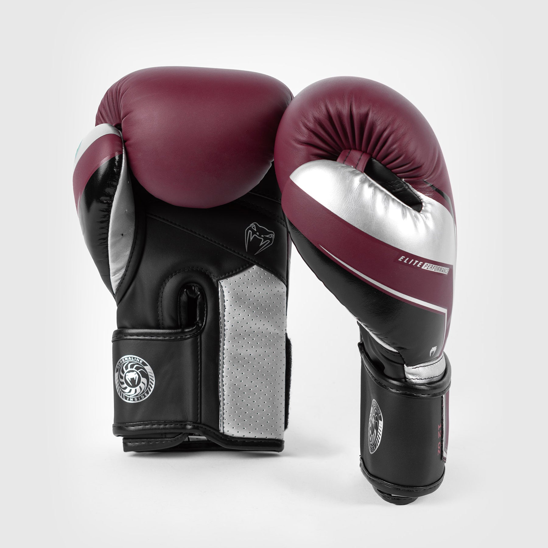 venum-elite-evo-boxhandschuhe-burgund-silber image 3