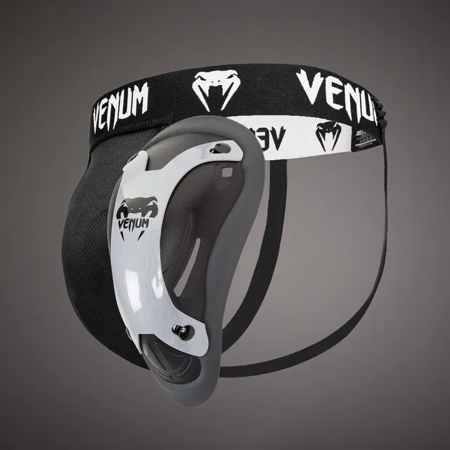 venum-competitor-silver-series-tiefschutz-mit-suspensorium-grau-schwarz image 1