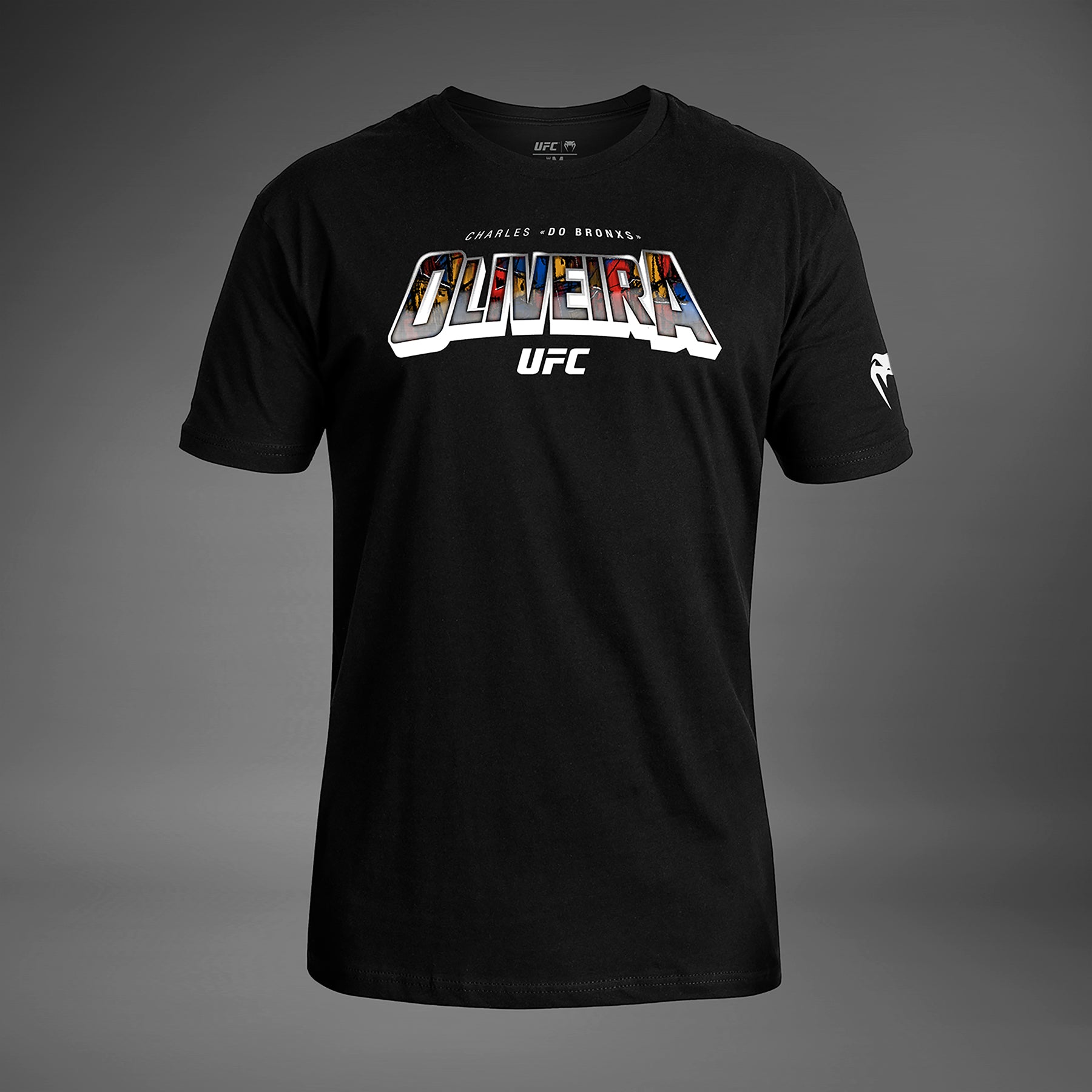 ufc-unrivaled-by-venum-charles-oliveira-t-shirt-herren-schwarz image 1