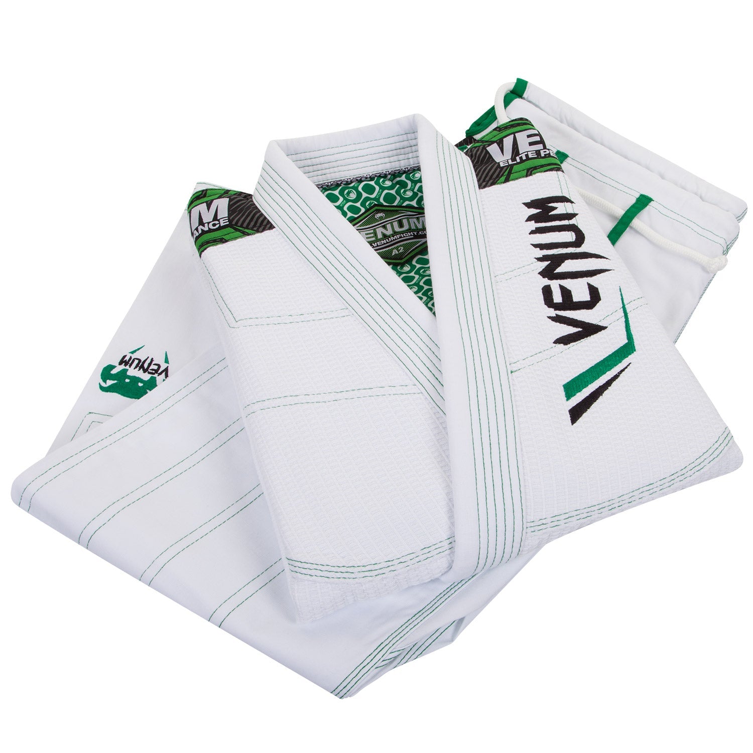 venum-elite-bjj-kampfanzug-gi-wei-schwarz image 2