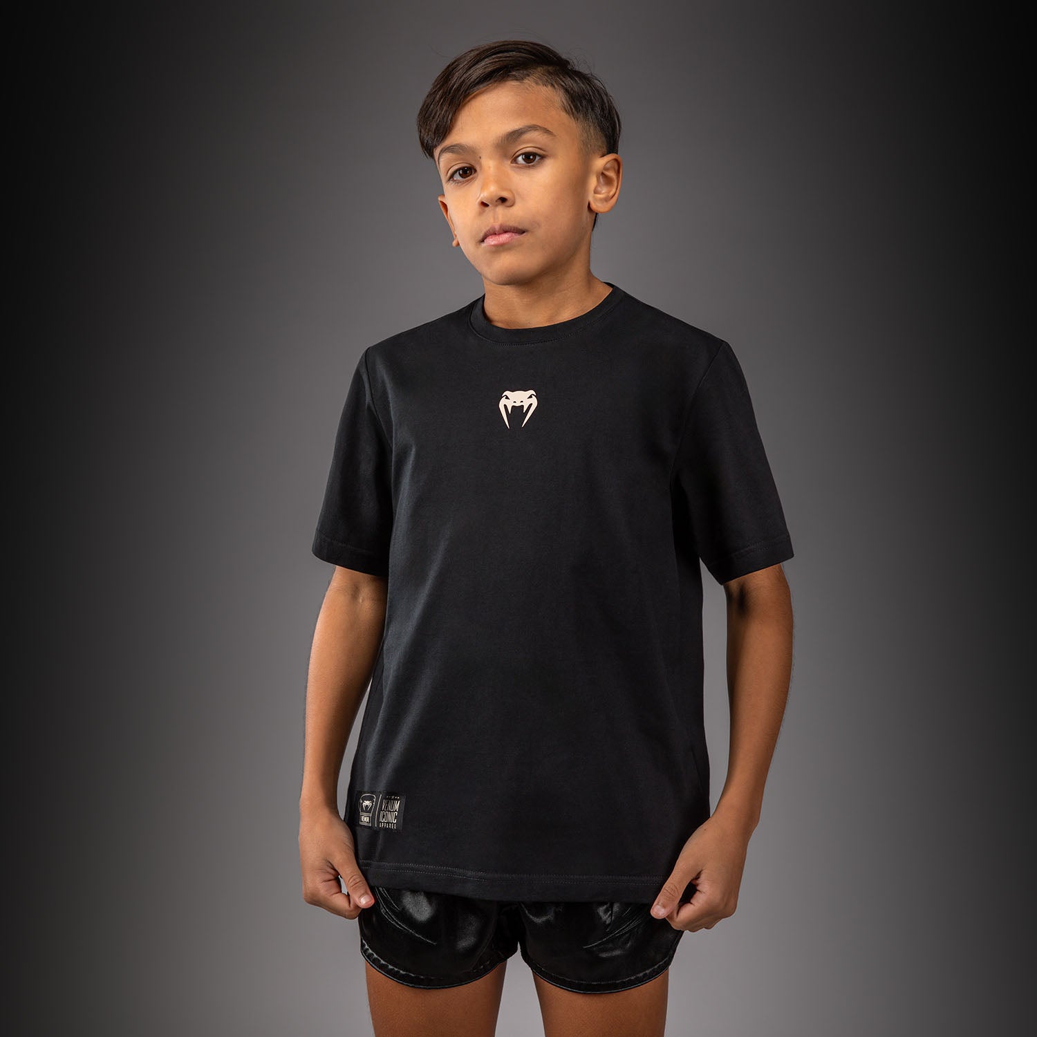 venum-fight-icon-t-shirt-baumwolle-schwarz-kids image 2